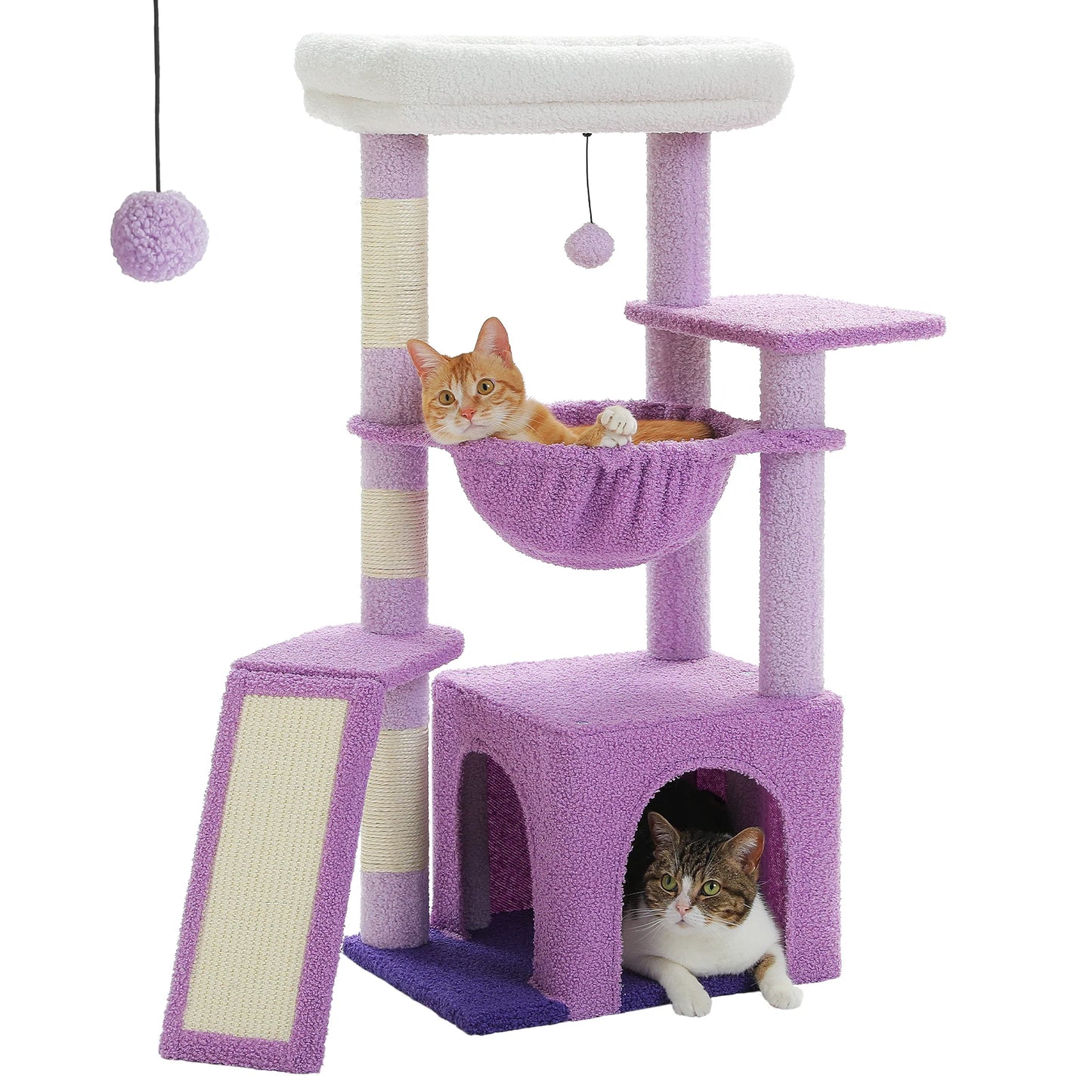 Small Cat Tree, Cat Tower with Natural Sisal Scratching Post, Spacious Top Perch, Private Cat Condo, Perfect for Indoor Cats,,Cat Toy