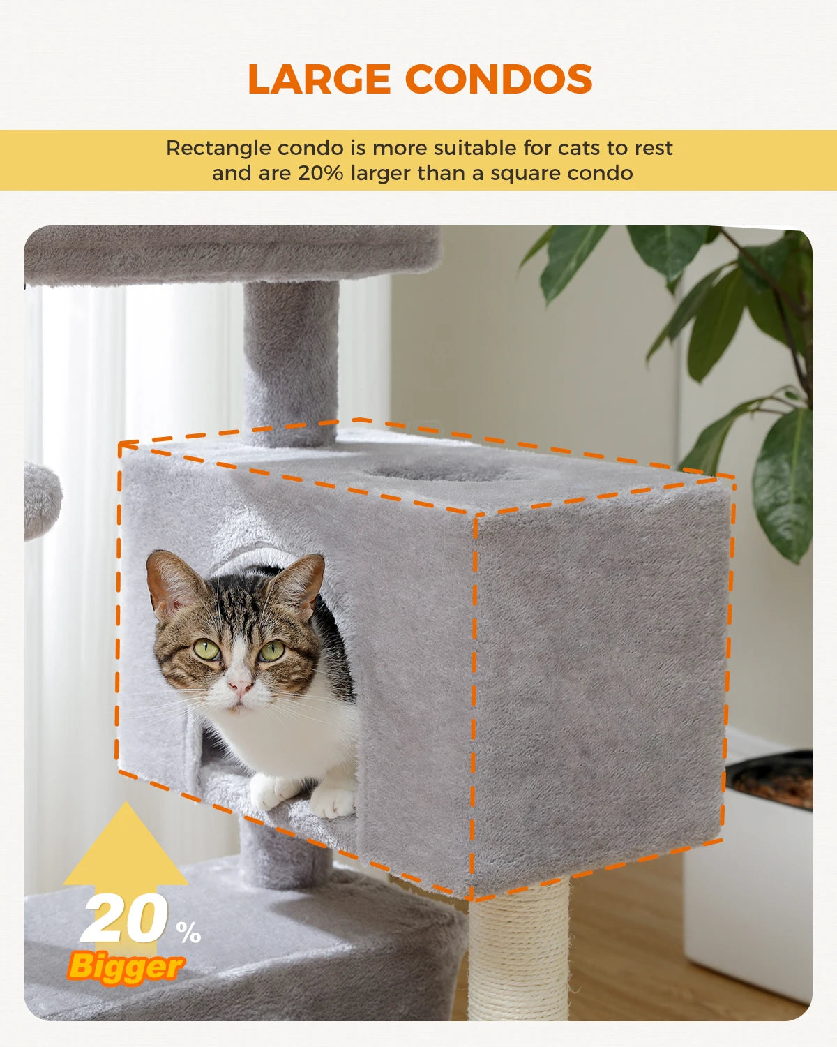 Small Cat Tree, Cat Tower with Natural Sisal Scratching Post, Spacious Top Perch, Private Cat Condo, Perfect for Indoor Cats,,Cat Toy