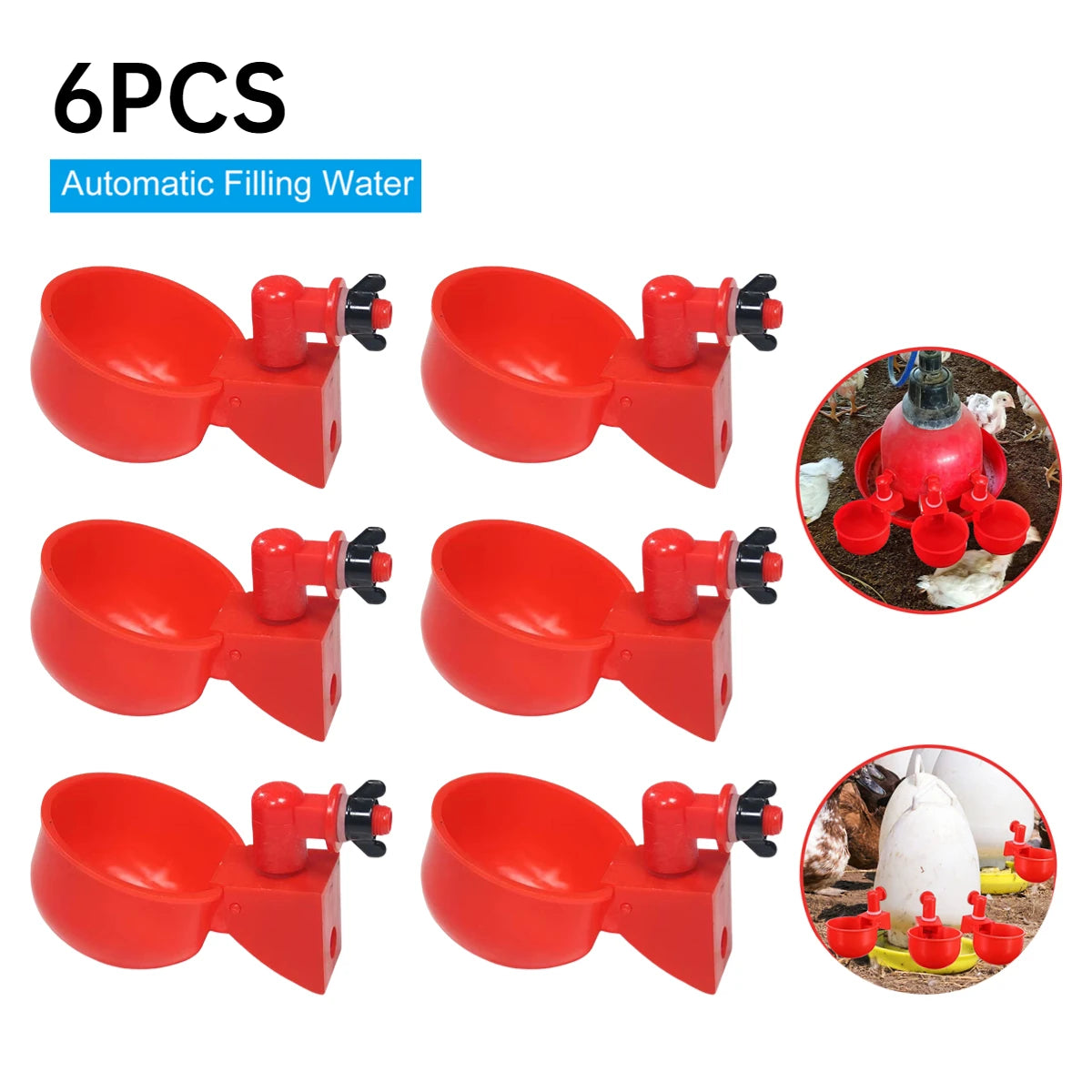36-1PCS Chicken Drinking Cup, Automatic Drinker Chicken Feeder Poultry ,Waterer Drinking Water Feeder for Chicks ,Duck, Goose ,Quail