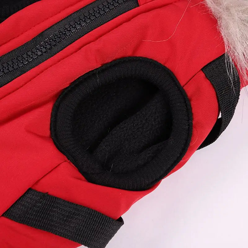 Winter Pet Dog Jacket With Harness, Warm Dog Clothes Waterproof Hooded Coat for Small Medium Dogs Chihuahua French Bulldog Outfit