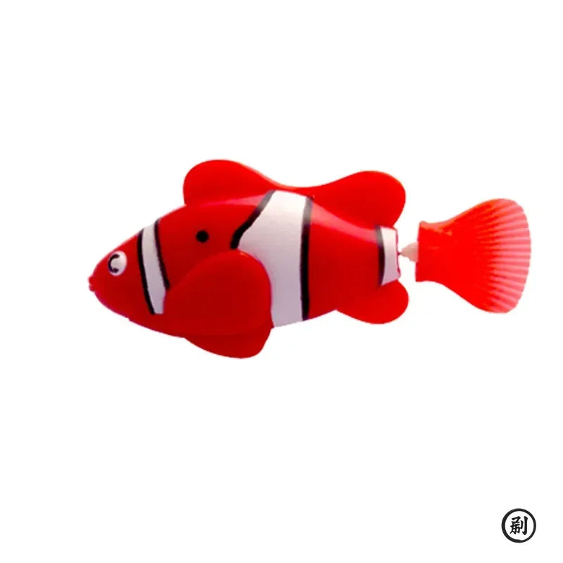 Cat Toy LED Inductive Interactive Swimming Robot Fish Toys, Glowing Electric Fish, Stimulate Kitten Hunting Instinct Pet Products