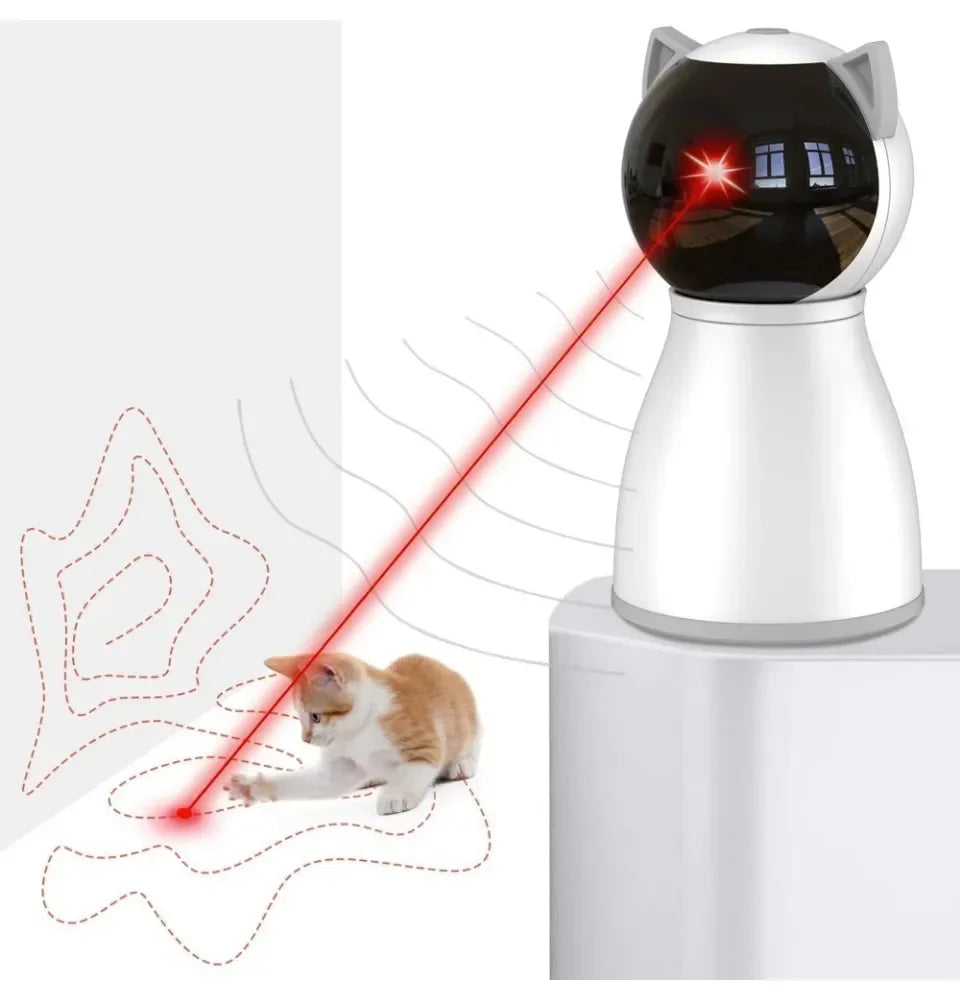 Laser Cat Toys for Indoor Cats,The 4th Generation Real Random Trajectory Motion Activated Rechargeable Automatic Cat Laser Toy