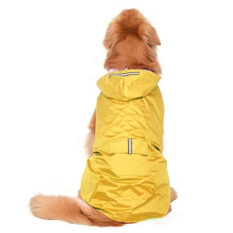 Dog Raincoat Jacket Clothes Reflective Waterproof Rain Poncho Outdoor Rainwear Costume Pet Supplies Artículos Para Mascotas