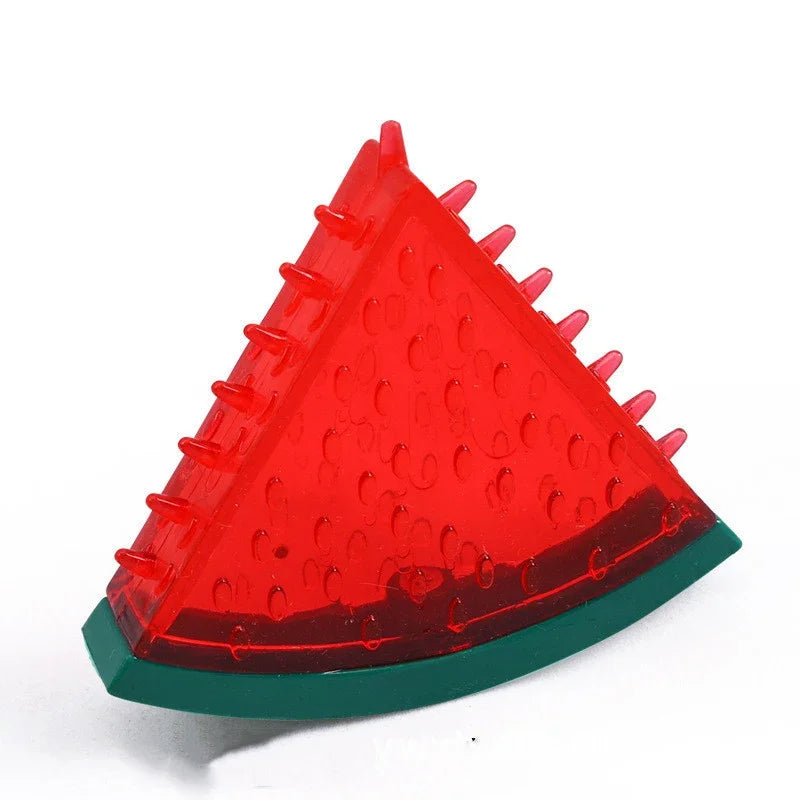 Pet Cooling Chew Toy , Reusable Dog Cat Toy , Teething Summer Cooling, Watermelon,  Pineapple,  Lemon, Durable Ice Frozen Fruit Shape Toys