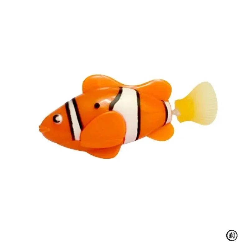 Cat Toy LED Inductive Interactive Swimming Robot Fish Toys, Glowing Electric Fish, Stimulate Kitten Hunting Instinct Pet Products