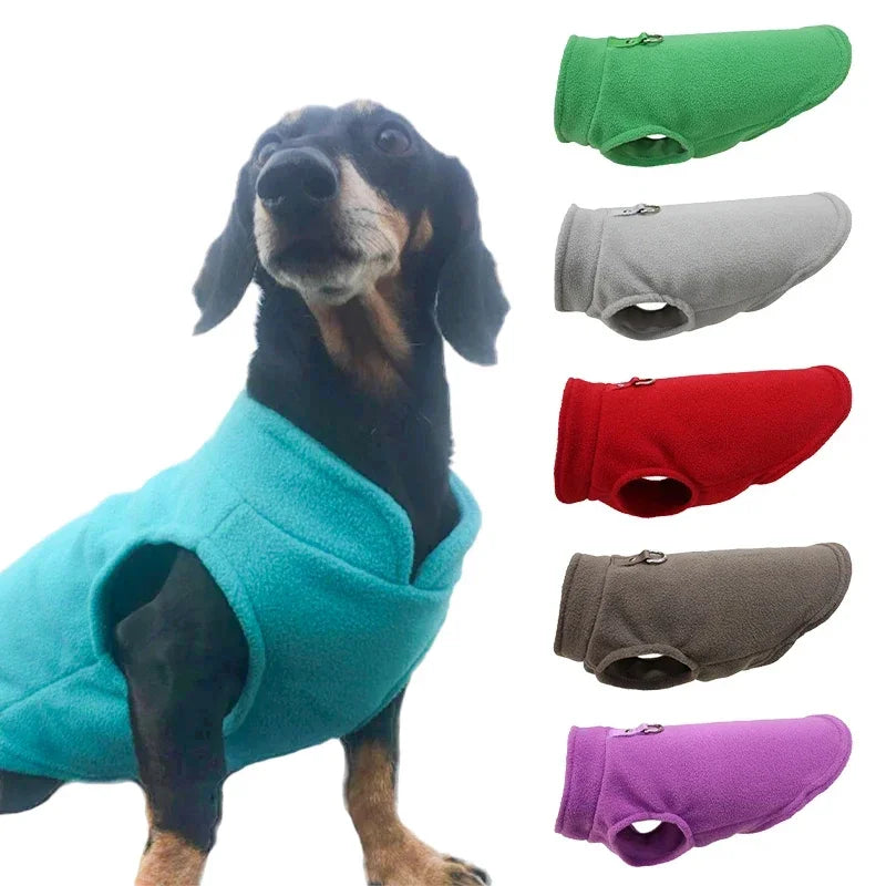 Warm Fleece Dogs Clothes, Pet Dog Jacket Vest With D-Ring For Small Dog ,Cats Clothing, French Bulldog , Chihuahua Coat