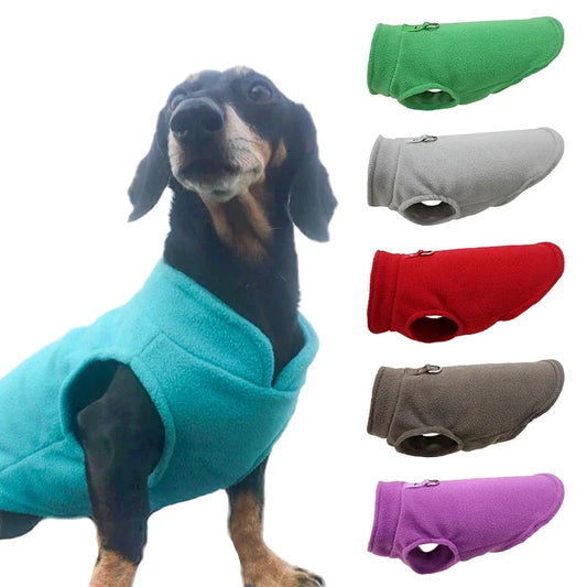 Warm Fleece Dogs Clothes, Pet Dog Jacket Vest With D-Ring For Small Dog ,Cats Clothing, French Bulldog , Chihuahua Coat