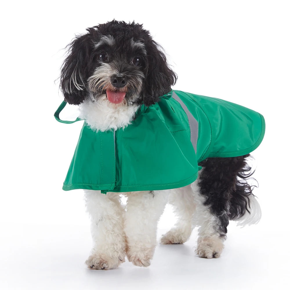 Fashionable Reflective Pet Dog Raincoat, Cute Animal Raincoat Pet Hooded Waterproof Jacket, Clothes Dog Clothes for Big Dogs