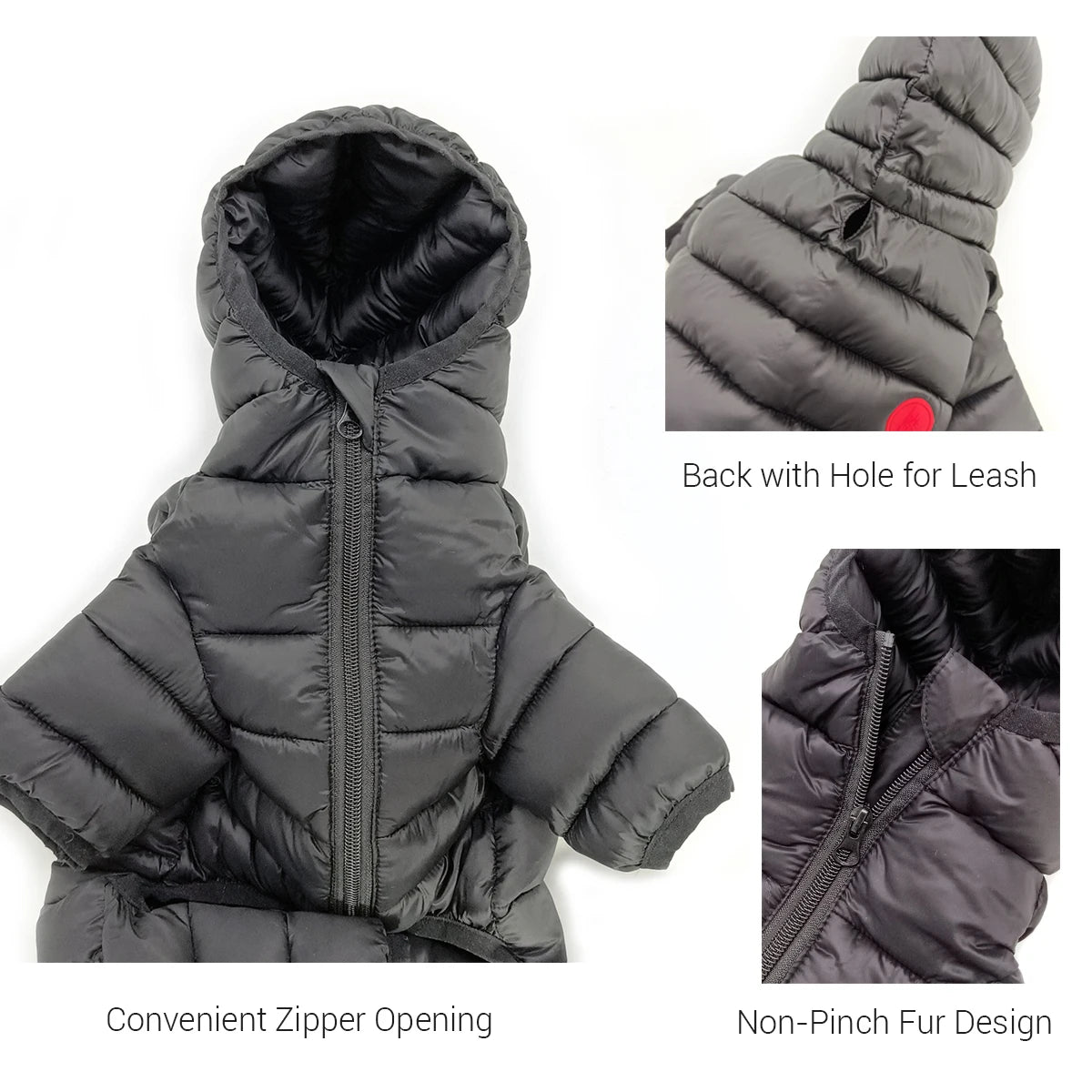 Winter Dog Clothes , Overalls for Small Medium Dogs,  Luxury Fashion Lightweight Down-Like Cotton Padded, Puppy Coat Soft Warm Jacket