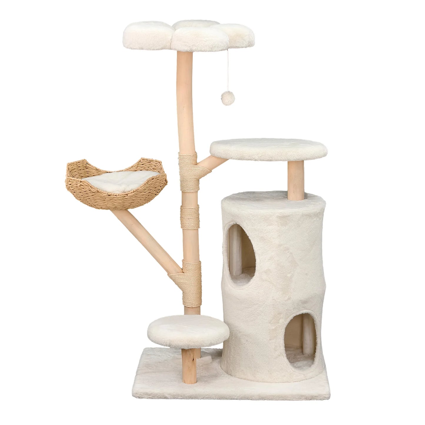 Modern Cat Tree Tower, Branch luxury Cat Condo, Wood Cat Tower, Cat Scratching Tree, Cat Condo, Cat Lover Gift, Luxury Cat