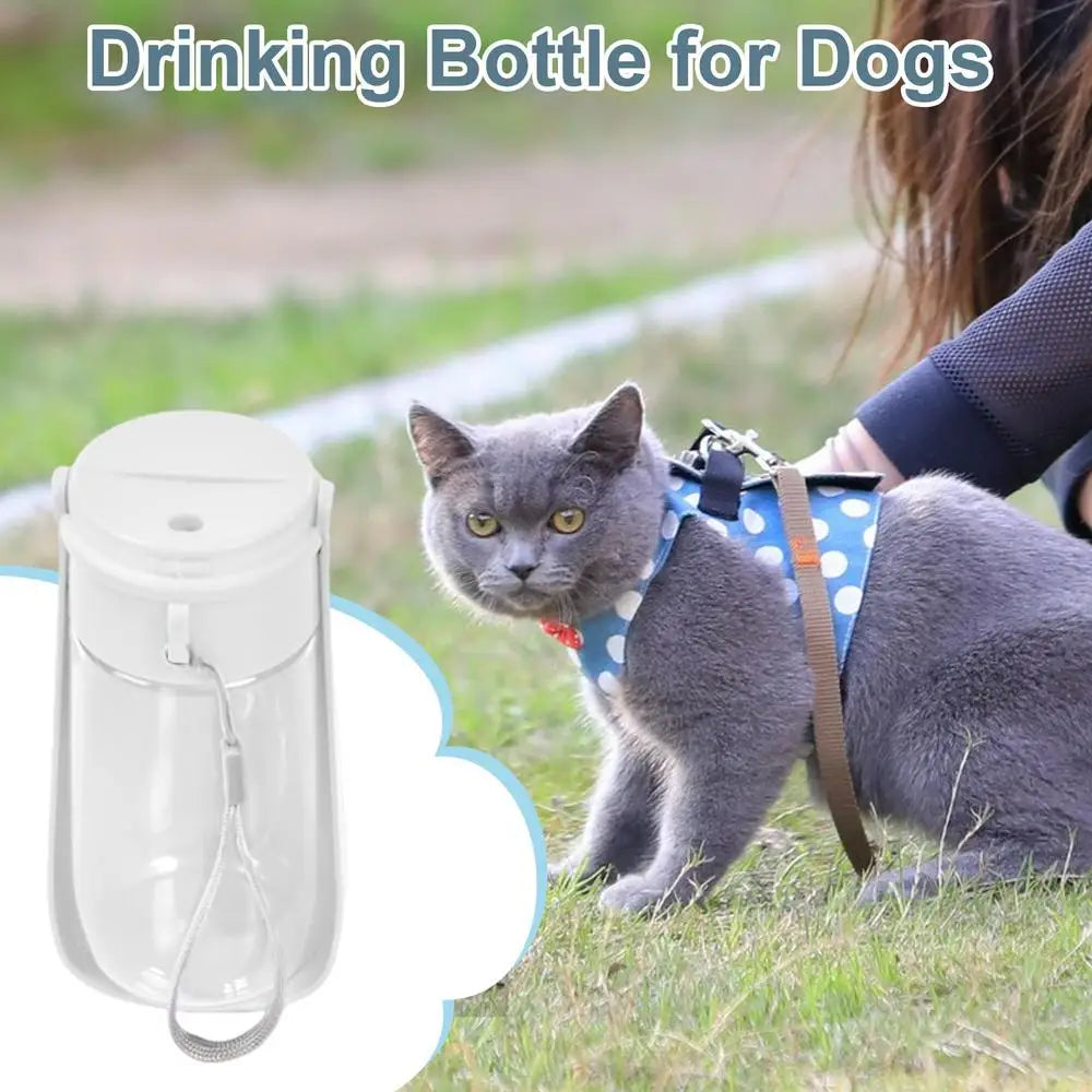 Water Bottles For Walking Dogs 450ml Pet Drink Feeder Bowl Dispenser Leak-Proof Portable Dog Water Bottle Pet Dog Feed Bottle