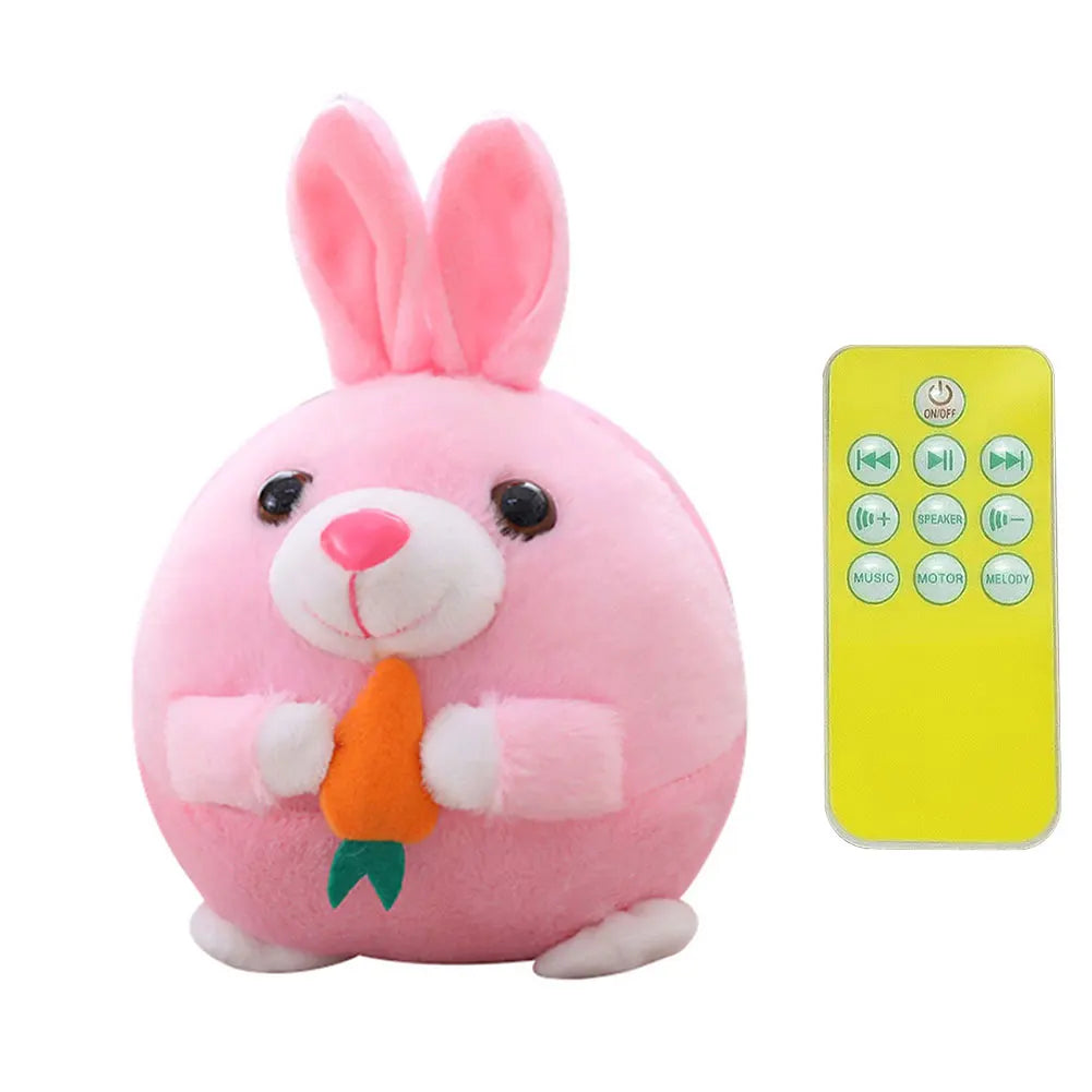 Cartoon Animal Active Moving Pet Plush Toy, USB Rechargeable Interactive Dog Toys, Pet Bouncing Balls for Dogs Cats