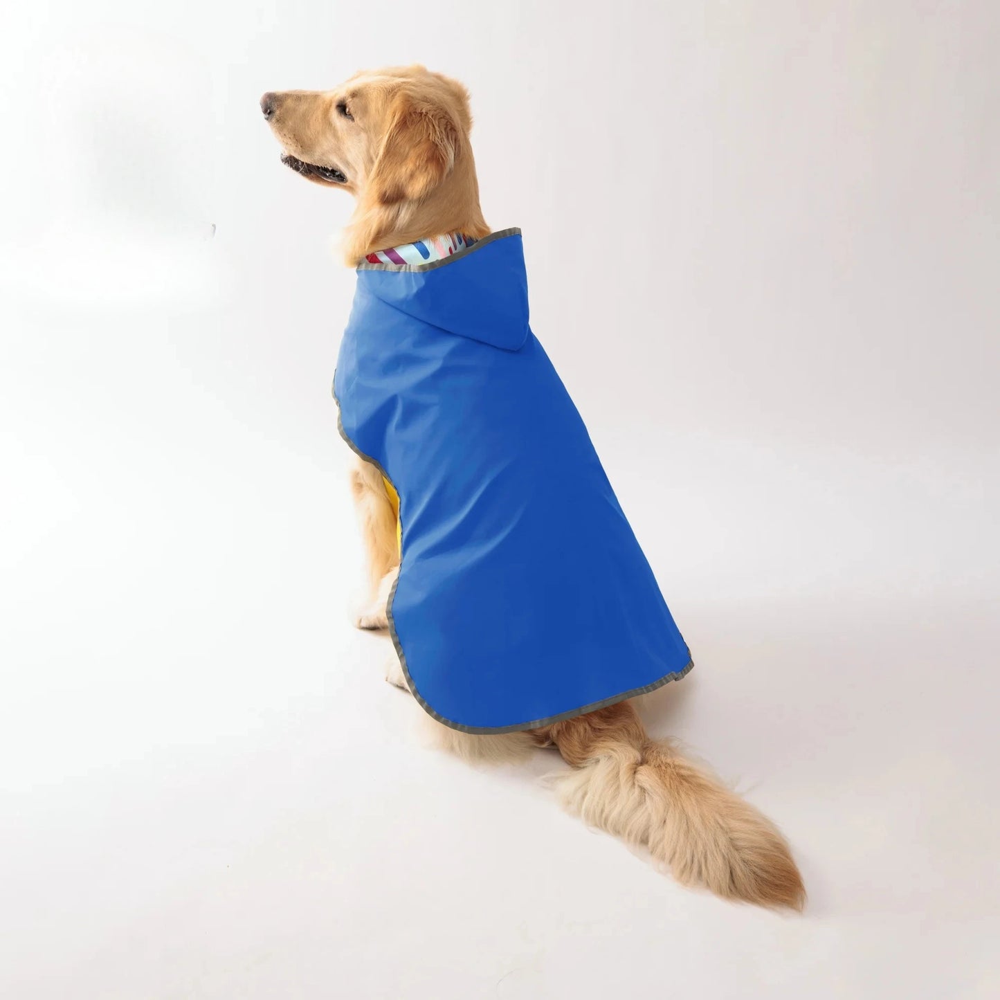 Keep Your Pup Dry & Stylish: Double-Layer Yellow Raincoat With Two-Way Wear!