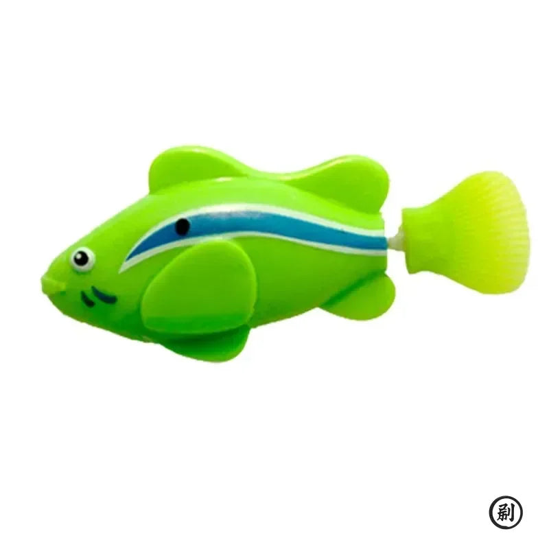 Cat Toy LED Inductive Interactive Swimming Robot Fish Toys, Glowing Electric Fish, Stimulate Kitten Hunting Instinct Pet Products