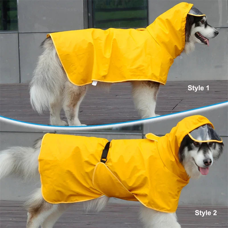 Rainy Season Puppy Dog Raincoat Waterproof , Pet Clothes for Dogs, mascotas Apparel Impermeable ,Corgi ,Shiba, Inu Rain Coats and larger dogs