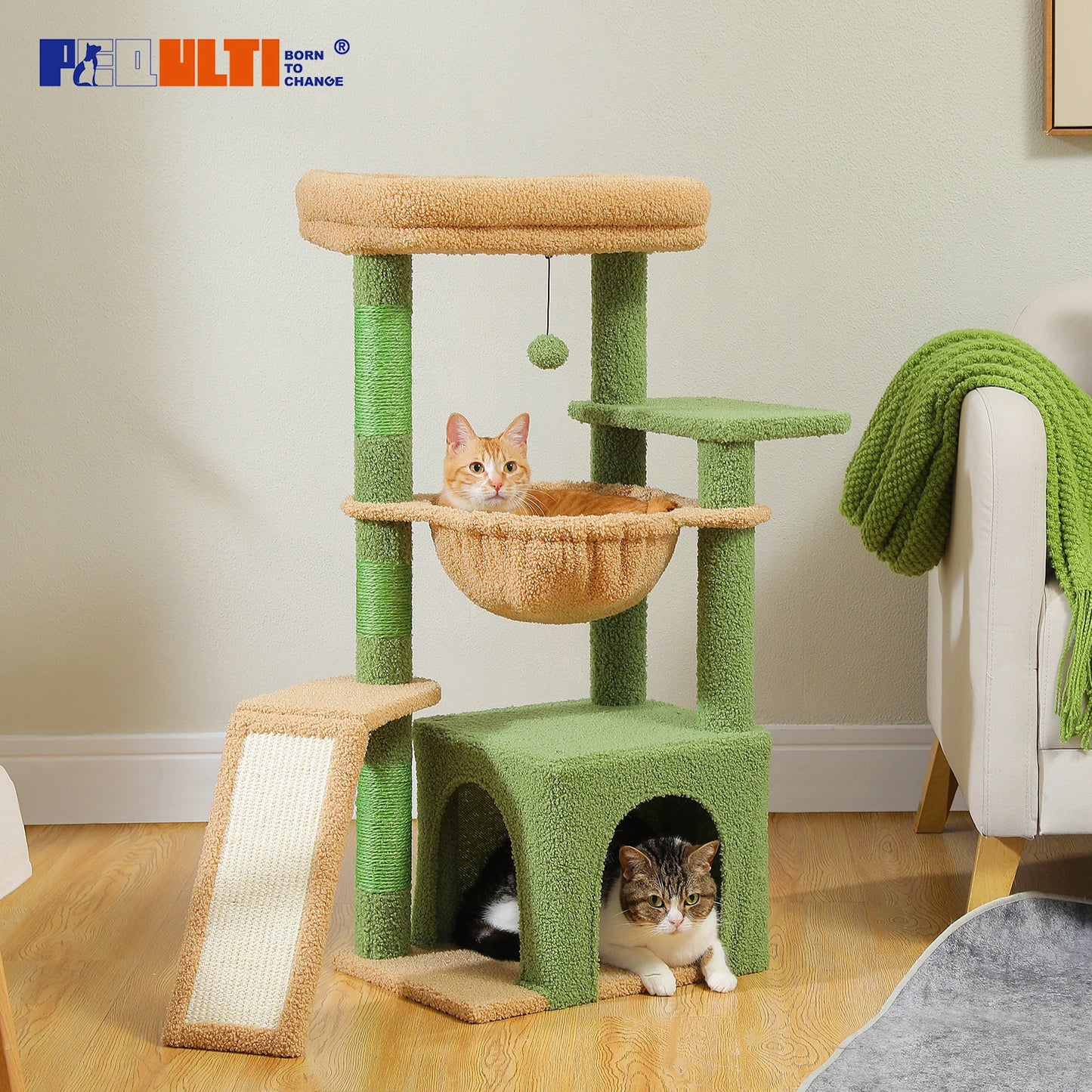 Small Cat Tree, Cat Tower with Natural Sisal Scratching Post, Spacious Top Perch, Private Cat Condo, Perfect for Indoor Cats,,Cat Toy