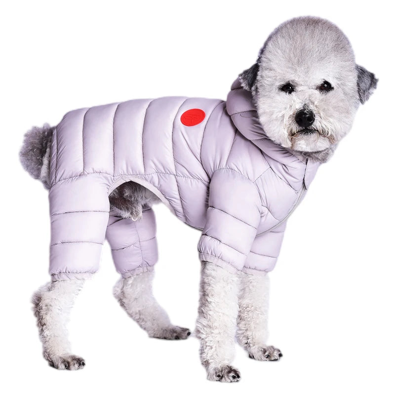 Winter Dog Clothes , Overalls for Small Medium Dogs,  Luxury Fashion Lightweight Down-Like Cotton Padded, Puppy Coat Soft Warm Jacket