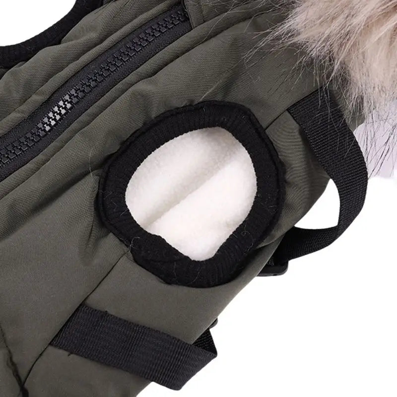 Winter Pet Dog Jacket With Harness, Warm Dog Clothes Waterproof Hooded Coat for Small Medium Dogs Chihuahua French Bulldog Outfit