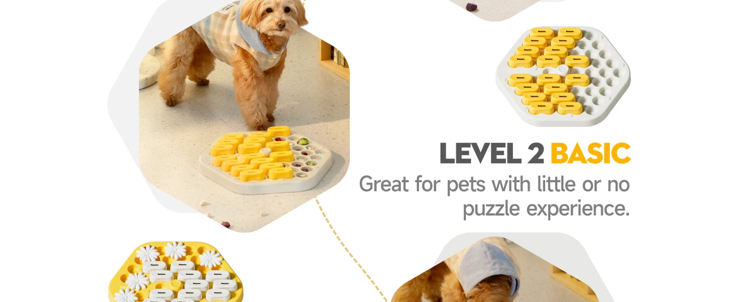 Dog Puzzle Toys, Slow Feeder Toy , Interactive Puzzle Game Dog Toys, for dogs ,Cat Puzzle Toys, Level 3