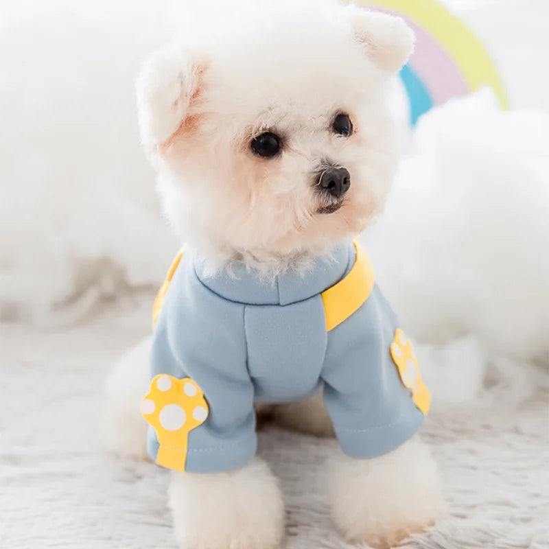 Winter Dog Clothes , Cute Cartoon Dog Warm Hoodie, Chihuahua, French Bulldog, Sweatshirt Puppy Outfit, Coat Pet, Dog Costume
