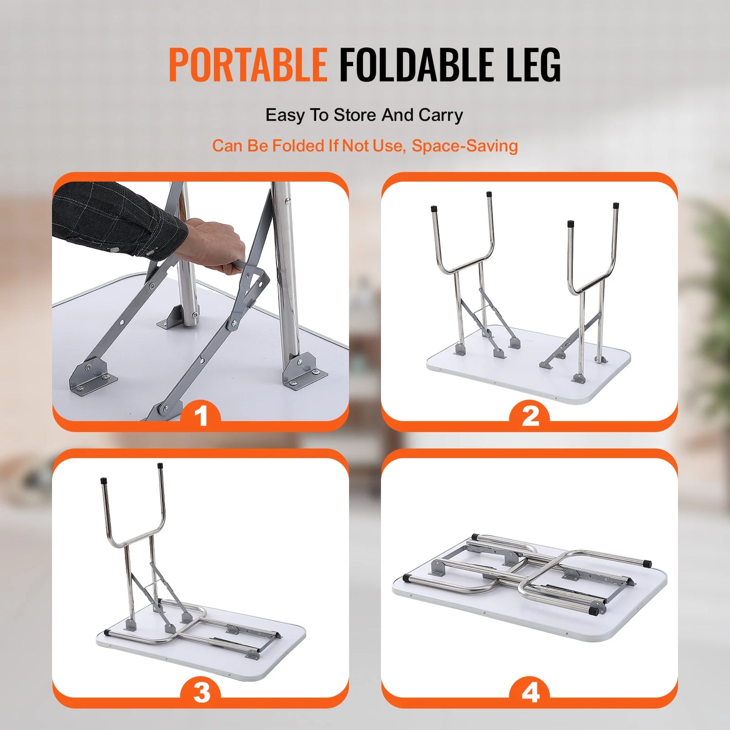 Pet Grooming Table Two Arms with Clamp, Dog Grooming Station Foldable Stand for Medium Small Dogs with Grooming Loop