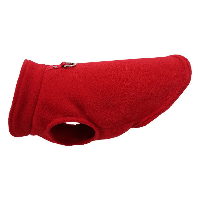 Warm Fleece Dogs Clothes, Pet Dog Jacket Vest With D-Ring For Small Dog ,Cats Clothing, French Bulldog , Chihuahua Coat