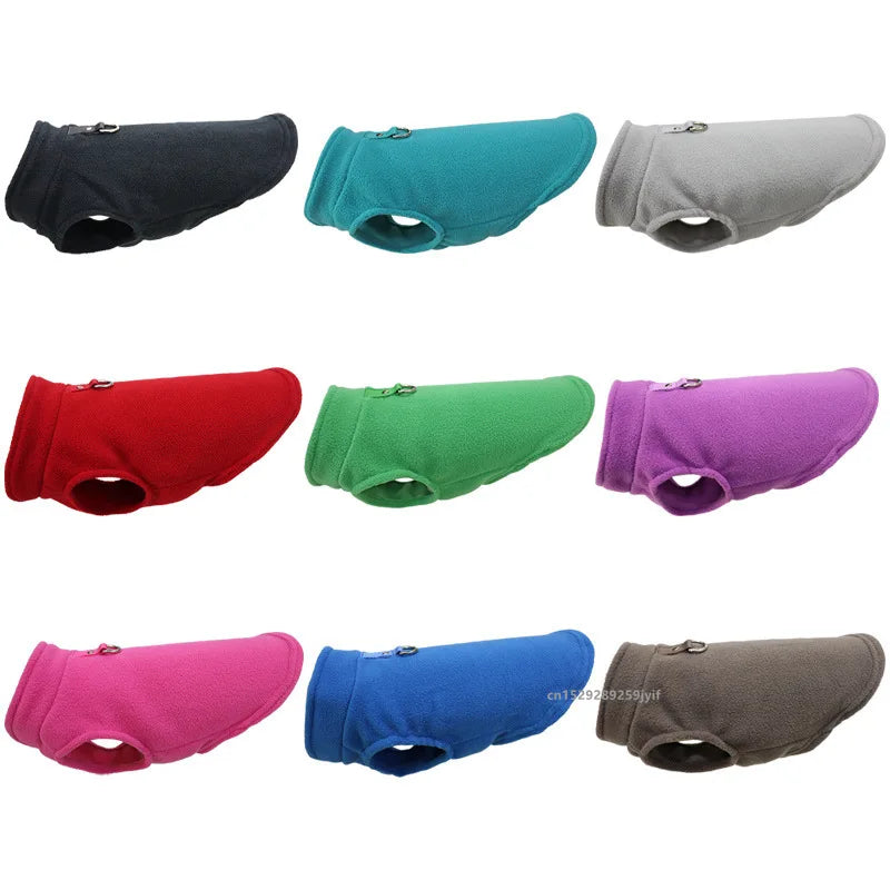 Winter Warm Dog Clothes Pet Jacket Vest with D-Ring For Small Dogs Cats Clothing French Bulldog Costumes Chihuahua Coat