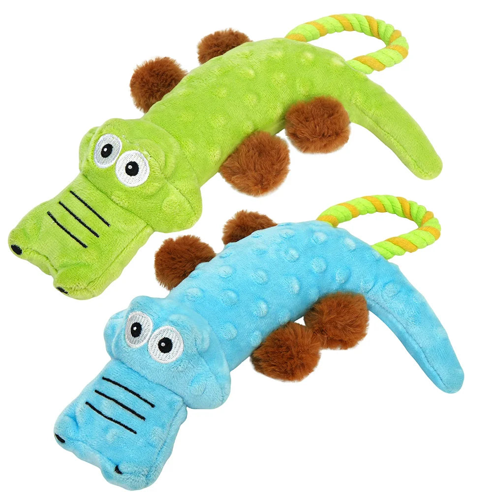 Pets Dog Squeaky Toy, 2 Pack, Tug of War Dog Toys for Dogs, Interactive Plush Puppy Chew Toy, Plush Sound Squeak Toys Pet Supplies